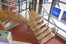 Стеклянные перила для лестниц в Симферополе. Готовые проекты ПерилаГлавСнаб - фото 16