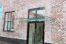 Стеклянные козырьки на вантах в Симферополе. Готовые проекты ПерилаГлавСнаб - фото 23