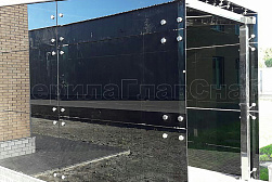 Козырьки и навесы на металлокаркасе в Симферополе. Готовые проекты ПерилаГлавСнаб - фото 11