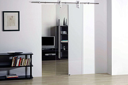 Раздвижные стеклянные двери в Симферополе. Готовые проекты ПерилаГлавСнаб - фото 1