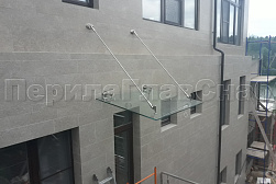 Стеклянные козырьки на вантах в Симферополе. Готовые проекты ПерилаГлавСнаб - фото 18