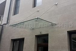 Стеклянные козырьки на вантах в Симферополе. Готовые проекты ПерилаГлавСнаб - фото 20