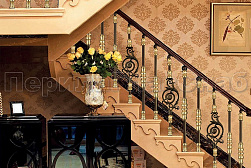 Латунные перила под золото в Симферополе. Готовые проекты ПерилаГлавСнаб - фото 10