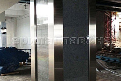 Облицовка колонн нержавеющей сталью в Симферополе. Готовые проекты ПерилаГлавСнаб - фото 10