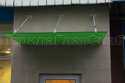 Стеклянные козырьки на вантах в Симферополе. Готовые проекты ПерилаГлавСнаб - фото 13