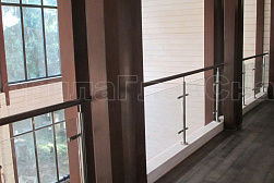 Ограждения из нержавейки со стеклом в Симферополе. Готовые проекты ПерилаГлавСнаб - фото 24