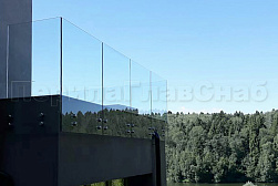 Стеклянные перила для балконов в Симферополе. Готовые проекты ПерилаГлавСнаб - фото 33