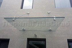 Стеклянные козырьки на вантах в Симферополе. Готовые проекты ПерилаГлавСнаб - фото 19