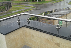 Ограждения и перила без ригелей из нержавеющей стали (без заполнения) в Симферополе. Готовые проекты ПерилаГлавСнаб - фото 7