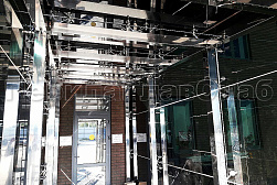 Стеклянные козырьки на спайдерах в Симферополе. Готовые проекты ПерилаГлавСнаб - фото 3