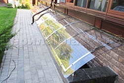 Козырьки и навесы на металлокаркасе в Симферополе. Готовые проекты ПерилаГлавСнаб - фото 7