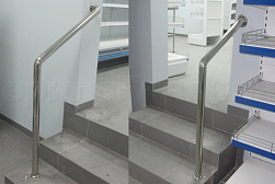 Ограждения и перила без ригелей из нержавеющей стали (без заполнения) в Симферополе. Готовые проекты ПерилаГлавСнаб - фото 1