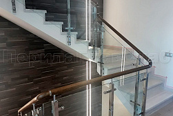 Стеклянные перила для колодезных лестниц в Симферополе. Готовые проекты ПерилаГлавСнаб - фото 3