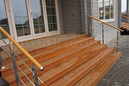 Перила и ограждения из нержавейки и дерева в Симферополе. Готовые проекты ПерилаГлавСнаб - фото 9