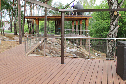 Ограждения из нержавейки со стеклом в Симферополе. Готовые проекты ПерилаГлавСнаб - фото 25