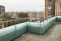 Стеклянные перила для балконов в Симферополе. Готовые проекты ПерилаГлавСнаб - фото 41