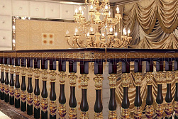 Латунные перила под золото в Симферополе. Готовые проекты ПерилаГлавСнаб - фото 8